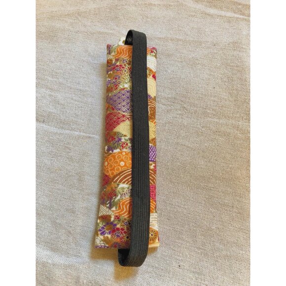 Attachable elastic bookmark pen holder with zipper, pen case, Japanese style - Picture 5 of 10